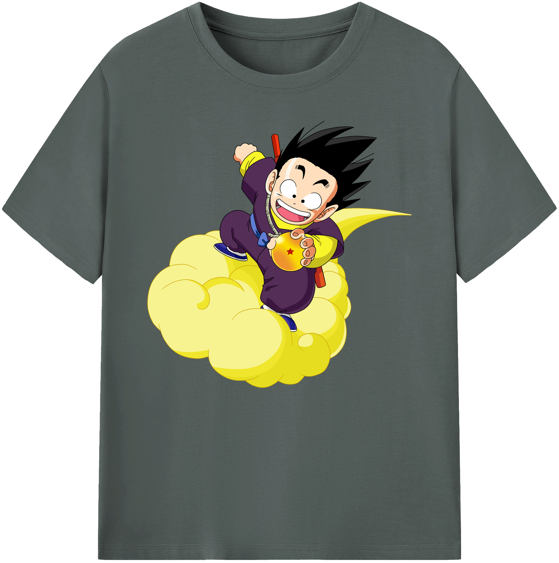 （画像用） ドラゴンボール 孫悟空（そん ごくう）Son Goku カカロット DRAGON BALL Kakarotto 綿100％ メンズ半袖Tシャツ｜肌触りやわらか＆通気性